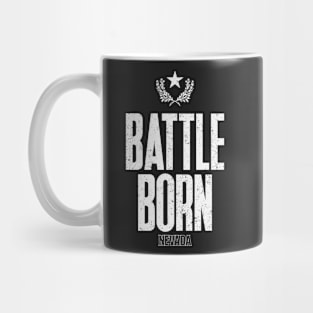 Battle Born Nevada Stage Flag Motto Inspirational Mug